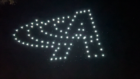 Acuity Brands IALD Drone show.gif