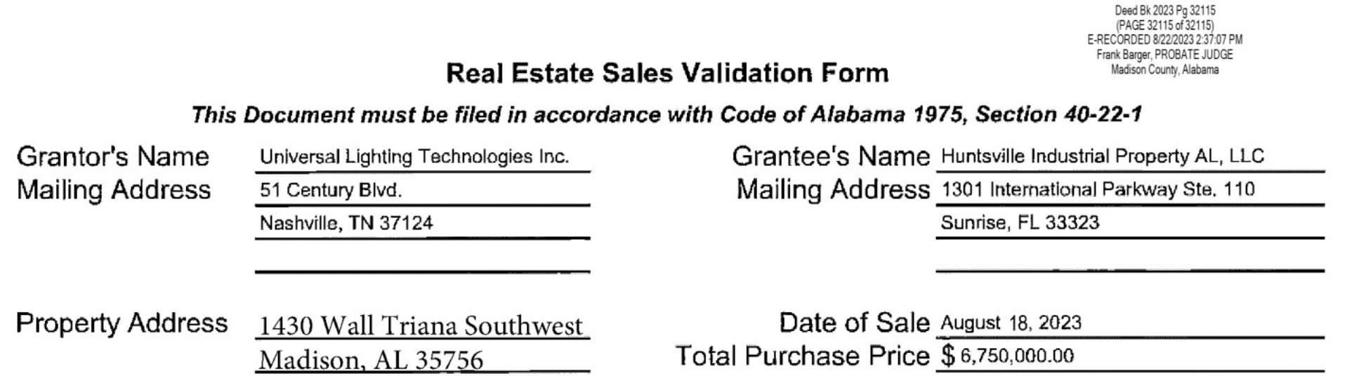 2023 12 ULT Madison Alabama sold.png